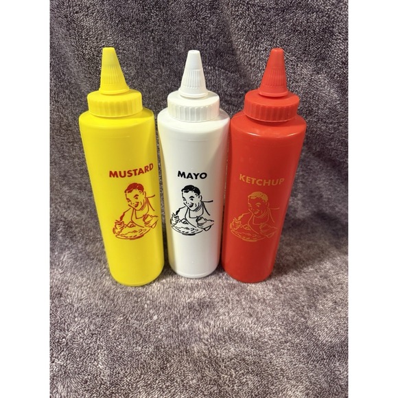 TableCraft Other - Tablecraft 3-Piece Nostalgia Squeeze Bottle Set, 12 ounce Containers NEW